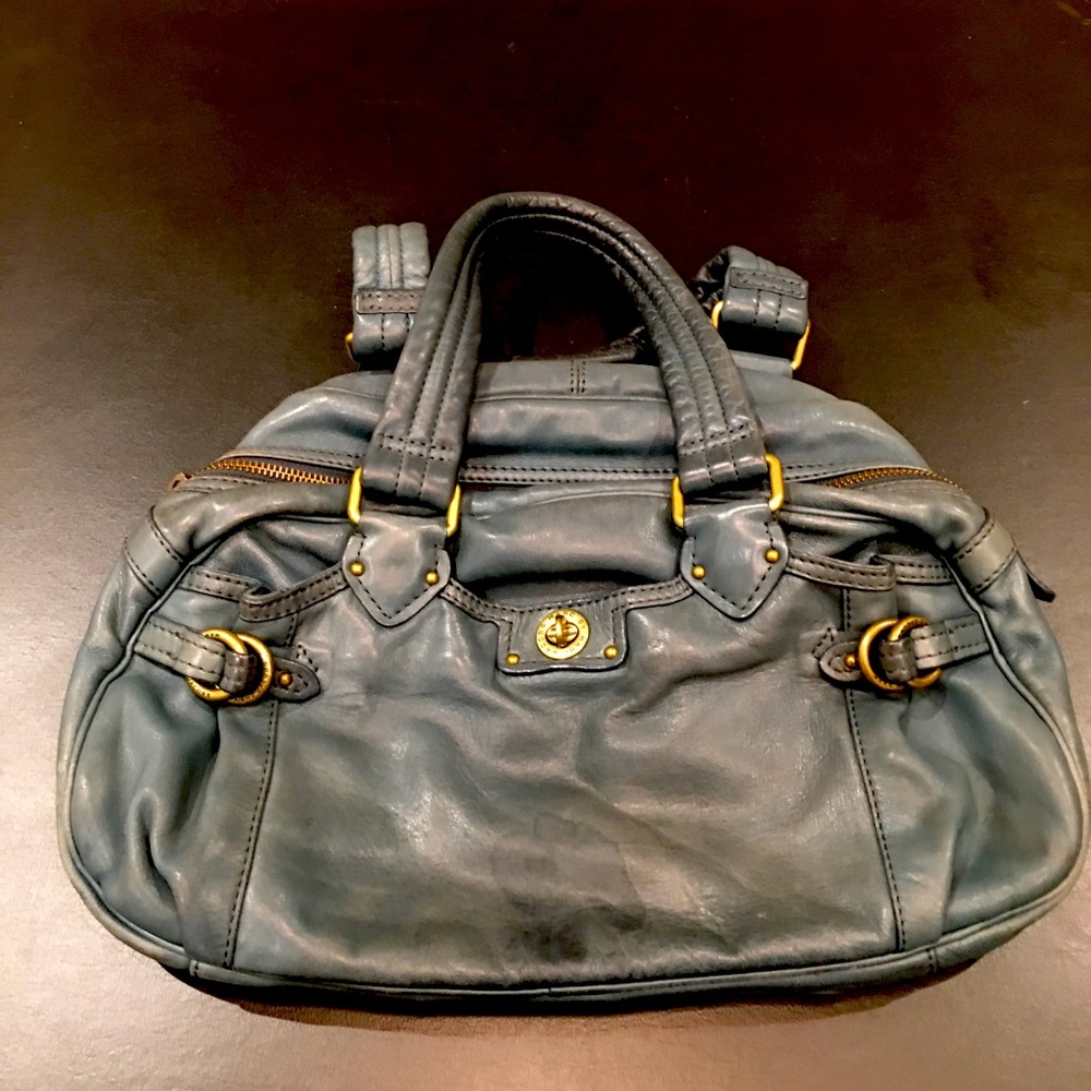 Marc by Marc Jabobs Turquoise Leather hobo Bag
